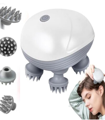 Head,Scalp Massager, Rechargeable Head Kneading Massage Machine 3 Speed Mode Handheld Portable, Scalp Scratcher Body Massager for Hair Growth Massager