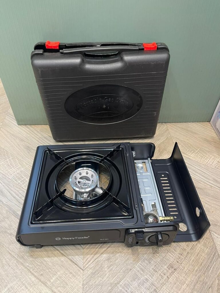 Stove Gas Portable, Black Portable Gas Stove, Portable Gas Camping Cooker, Single Burner Portable Stove, Portable Stove With Carry Case, - Portable Cooker For Outdoor, Portable Stove For Parties, Portable Stove For Picnic and Garden, Portable Stove For home