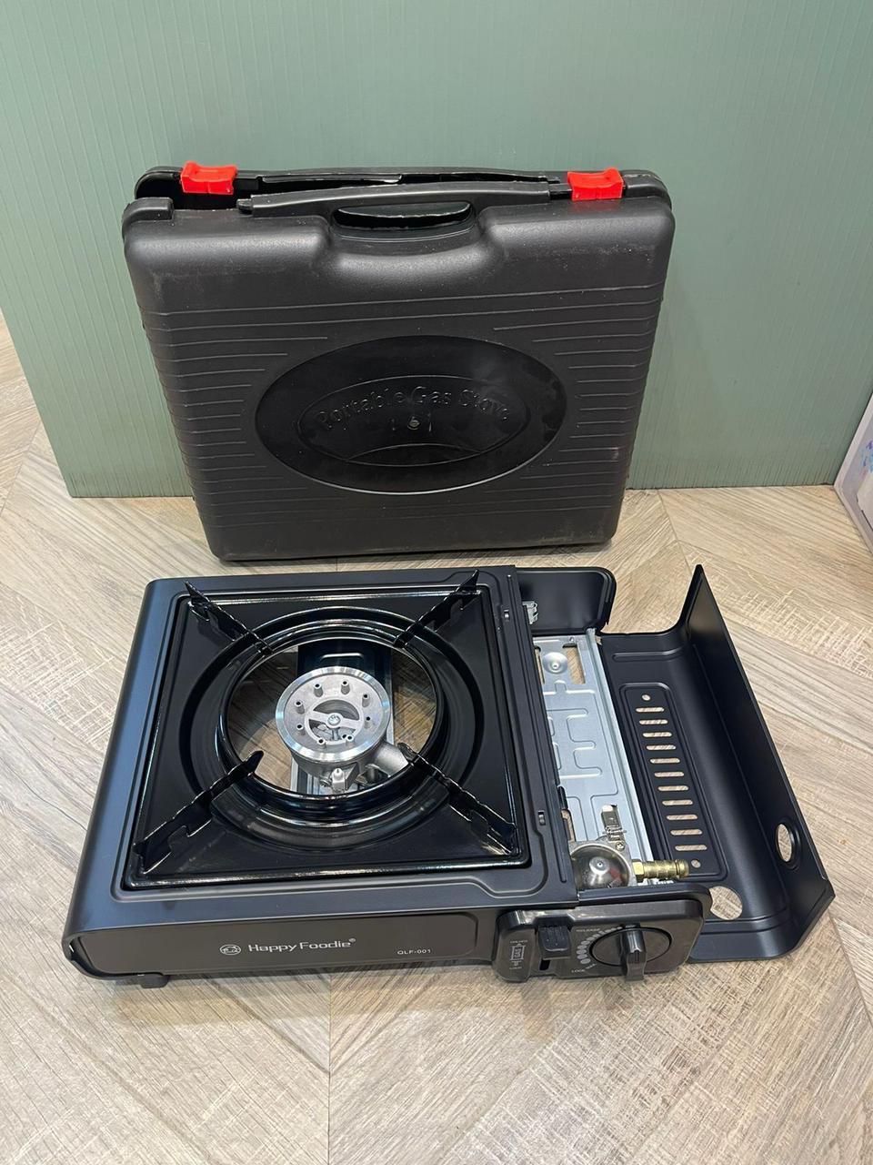 Stove Gas Portable, Black Portable Gas Stove, Portable Gas Camping Cooker, Single Burner Portable Stove, Portable Stove With Carry Case, - Portable Cooker For Outdoor, Portable Stove For Parties, Portable Stove For Picnic and Garden, Portable Stove For home